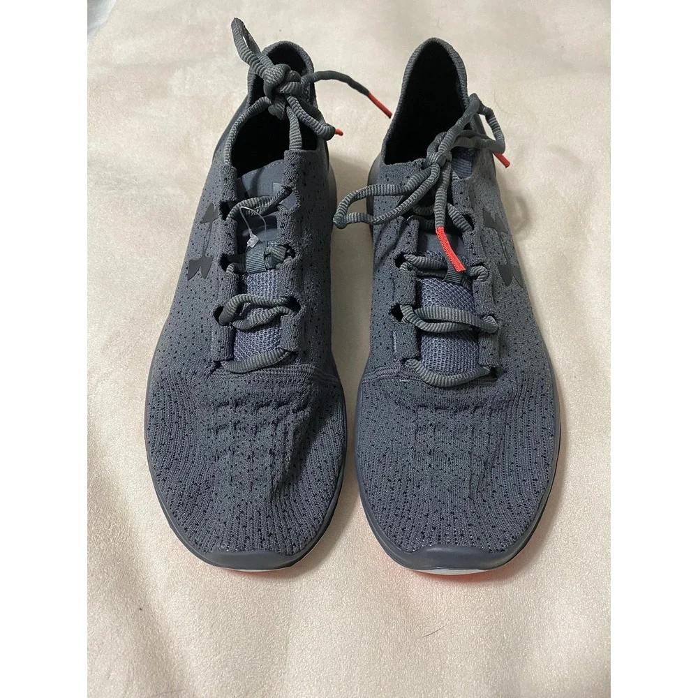 Under Armour Charged Impulse Mens Running Shoes Grey Red 3021950-103 Size 11.5